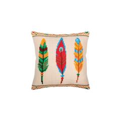Collection dArt - Kreuzstichkissen Plumelets for Dreamcatcher