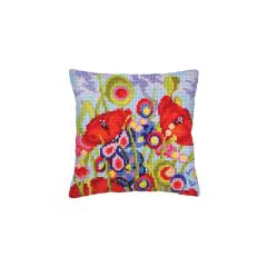 Collection dArt - Kreuzstichkissen Red Poppies