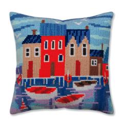 Collection dArt - Kreuzstichkissen Serene harbor