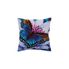 Collection dArt - Kreuzstichkissen Volatic turquoise