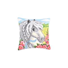 Collection dArt - Kreuzstichkissen White Horse