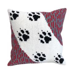 Collection dArt - Kreuzstichkissen Wolf Traces