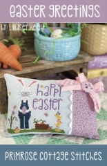 Stickvorlage Primrose Cottage Stitches - Easter Greetings 