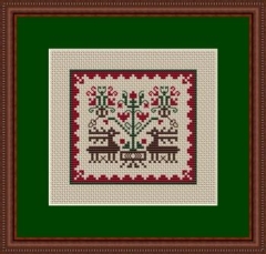 Stickvorlage Happiness Is Heartmade - Mini Christmas Reindeer