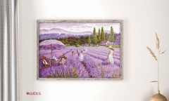 Luca-S Stickpackung - Lavender Field 51x32 cm