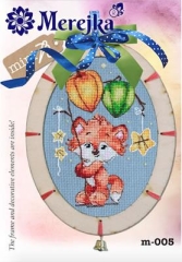 Stickpackung Merejka - Fox with Frame 13x19,5 cm