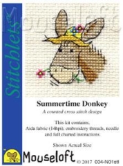 Stickpackung Mouseloft - Summertime Donkey Ø 6,4 cm