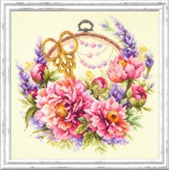 Magic Needle - Stickbild Peonies for Needlewoman