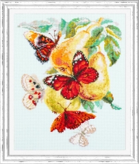 Stickpackung Chudo Igla - Butterflies and Pears 21x27 cm