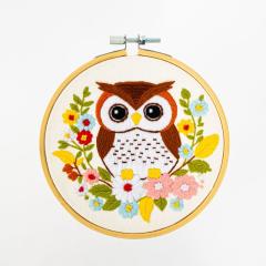 Milpoint - Floral Owl mit Stickring