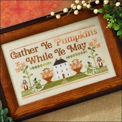 Stickvorlage Little House Needleworks - Gather Ye Pumpkins