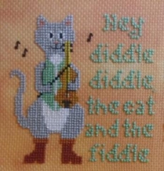 Stickvorlage Sister Lou Stitches - Hey Diddle Diddle 1