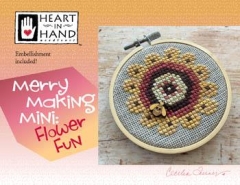 Stickvorlage Heart In Hand Needleart - Merry Making Mini - Flower Fun (w/emb)