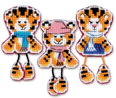 Riolis Stickpackung - Magnets Tiger Cubs