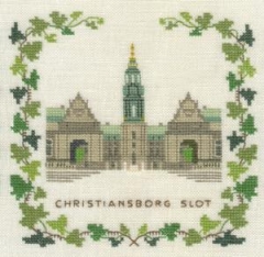 Fremme Stickpackung - Schloss Christiansborg Kopenhagen 15x15 cm