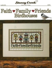 Stickvorlage Stoney Creek Collection - Faith Family Friends Birdhouses