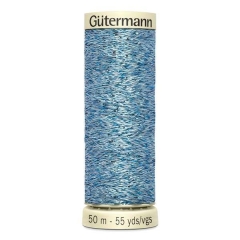 Gütermann Metalleffekt-Faden W 331 - Farbe 143 hellblau