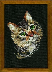 Riolis - Stickbild Grey Cat