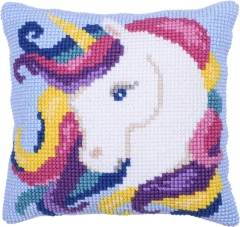 Stickpackung Needleart World - Kreuzstichkissen Unicorn