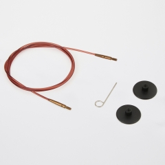 KnitPro Seil für Nadelspitzen 100 cm braun