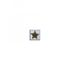 12130 Mill Hill Glass Treasures - Large Domed Star-Mat Light Topaz