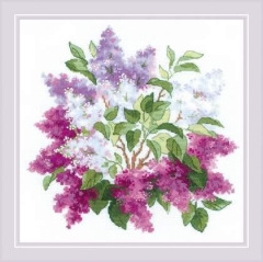 Stickpackung Riolis - Lilac Blossoms 40x40 cm