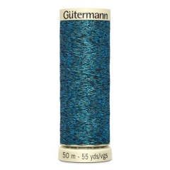 Gütermann Metalleffekt-Faden W 331 - Farbe 483 mittelblau