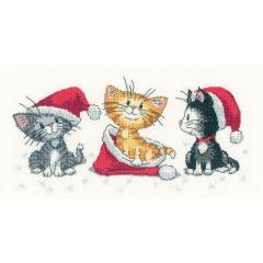 Heritage Crafts - Christmas Kittens 26x13 cm