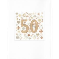Heritage Crafts - Passepartoutkarte Congratulations 50