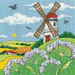 Heritage Crafts Stickpackung - Windmill Landscape