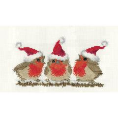 Heritage Crafts Stickpackung - Festive Robins