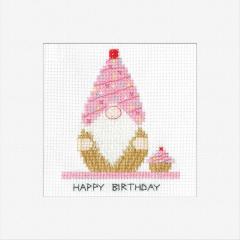 Heritage Crafts Stickpackung - Gonk - Birthday Cupcake Card