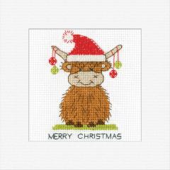 Heritage Crafts - Passepartoutkarte Highland Santa
