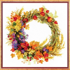 Riolis - Stickbild Wreath with Wheat