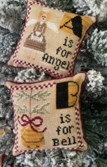 Stickvorlage Romy's Creations - Christmas Alphabet - A & B