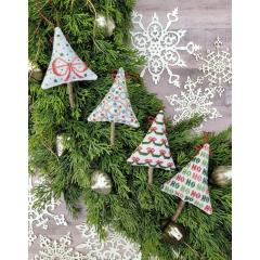 Festive Mini Trees - Hello From Liz Mathews (Stickvorlage)