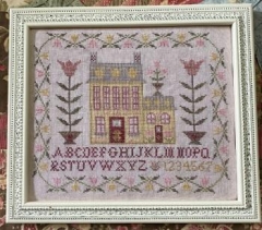 Stickvorlage Pansy Patch Quilts & Stitchery - Tulip House Sampler