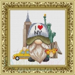 Stickvorlage Les Petites Croix De Lucie - Gnome To New York