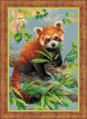Riolis Stickpackung - Red Panda 21x30 cm