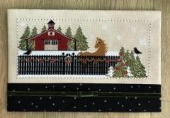 Stickvorlage Twin Peak Primitives - Stallions Christmas