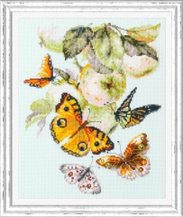 Stickpackung Chudo Igla - Butterflies and Apples 21x27 cm