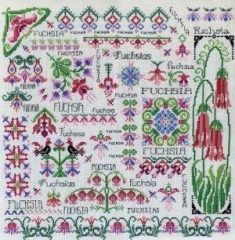 Stickvorlage Rosewood Manor Designs - Dreaming Of Fuchsia