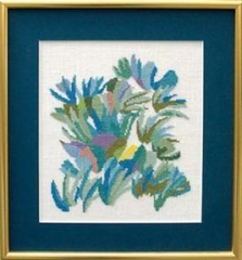 Fremme Stickpackung - Blaue Flora