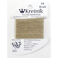 Kreinik Very Fine Braid #4 002C – Gold Cord