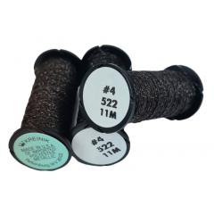 Kreinik Very Fine #4 Braid 522 - Dark Chocolate