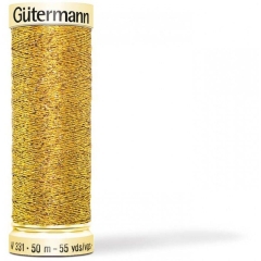 Gütermann Metalleffekt-Faden W 331 - Farbe 24 gold