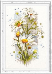 Magic Needle Stickpackung - White Daisies