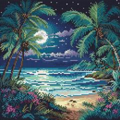 Stickvorlage Leti Stitch - Night Paradise