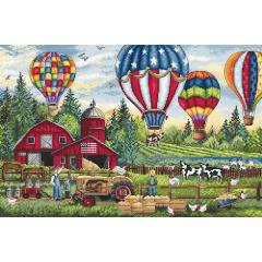 Leti Stitch Stickpackung - Up Up and Away 26x40 cm