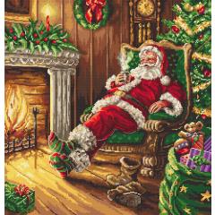 Leti Stitch - Santas Rest by the Chimney
